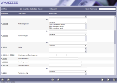 Valid values are displayed in the long description of the search criteria immediately after leaving the entry field.