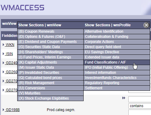 Enhanced wmView & wmProfile query profile selection